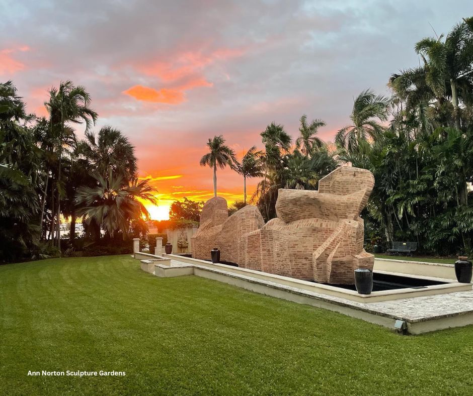 Palm Beach, Florida, Sculpture Garden, Ann Norton Sculpture Garden, Palm Beach sunset, Romance, couples, date night, places for couples to visit, top places to visit in Palm Beach, where to go in Palm Beach, what to do in Palm Beach